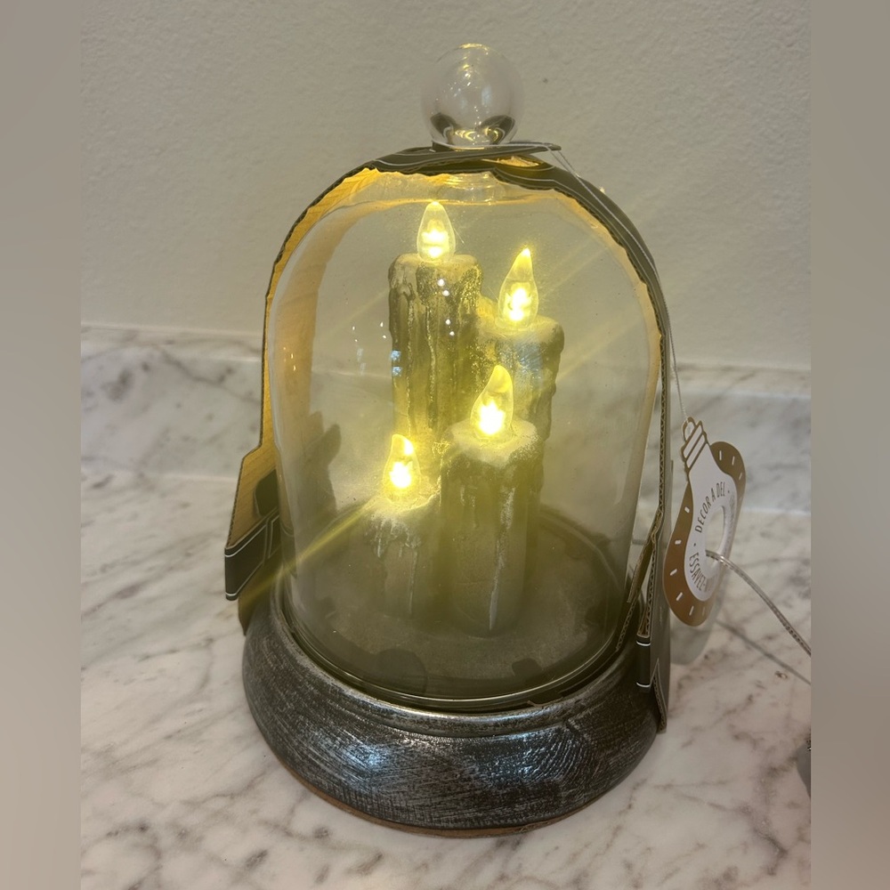 Martha Stewart Halloween LED Candles Cloche